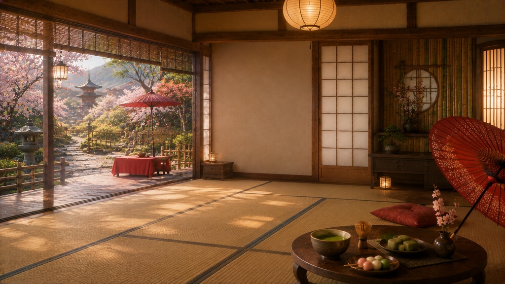 【50枚セット】和風VTuber配信背景|京都・旅館・神社・四季