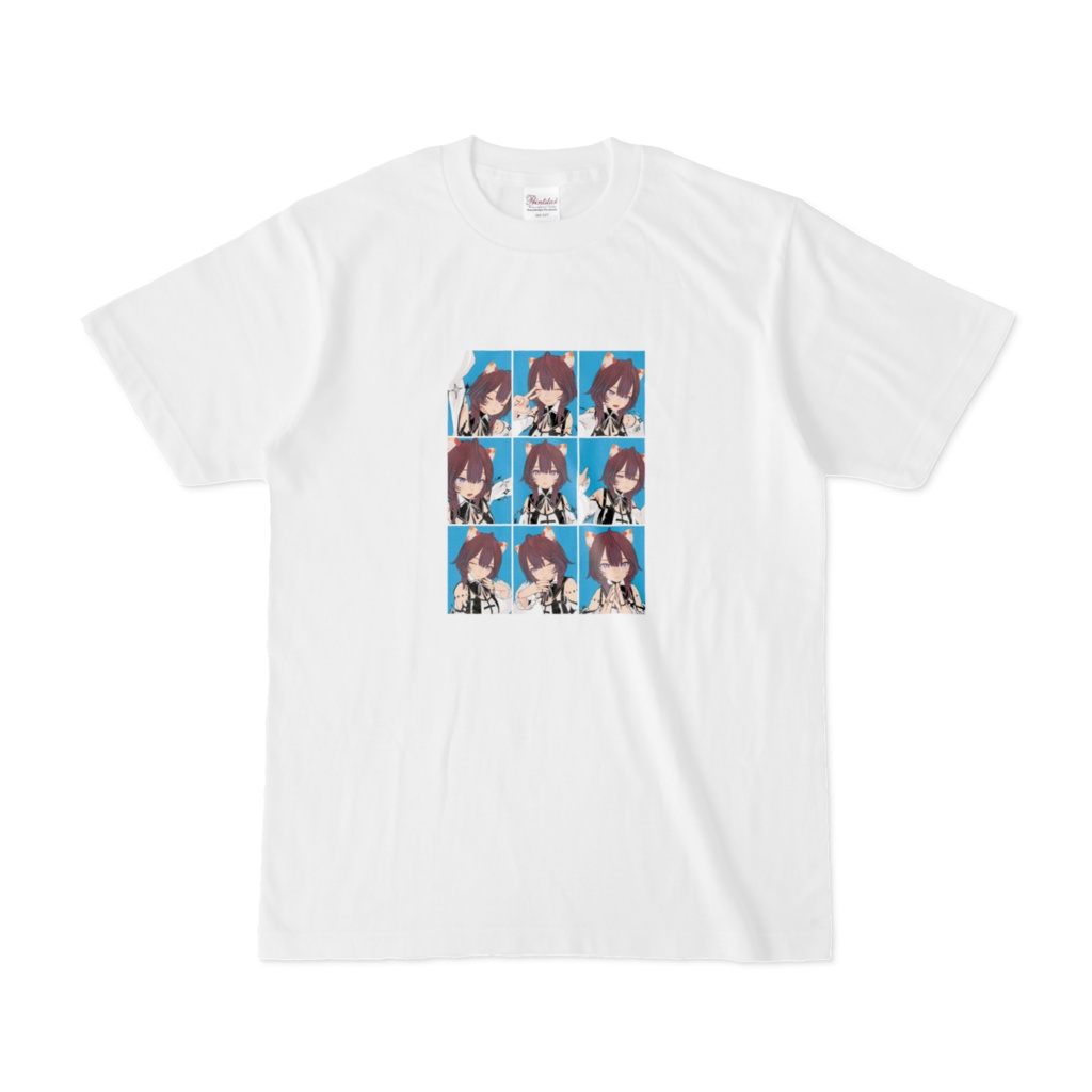 喜怒哀楽証明写真風Tシャツ