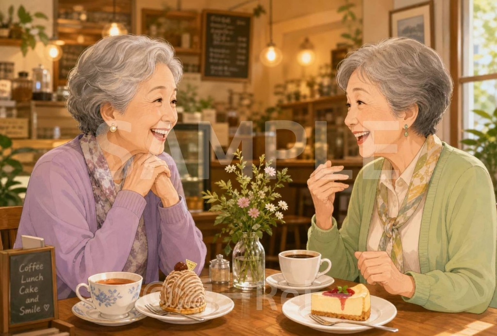 カフェの女性たち