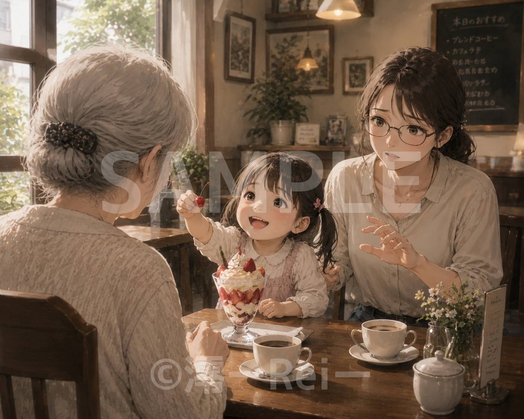 カフェの女性たち