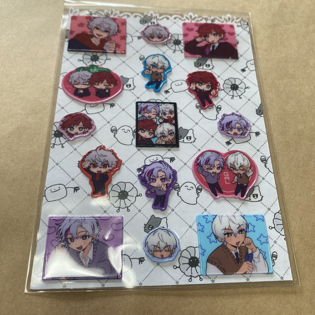 せめよん ぷっくりシール