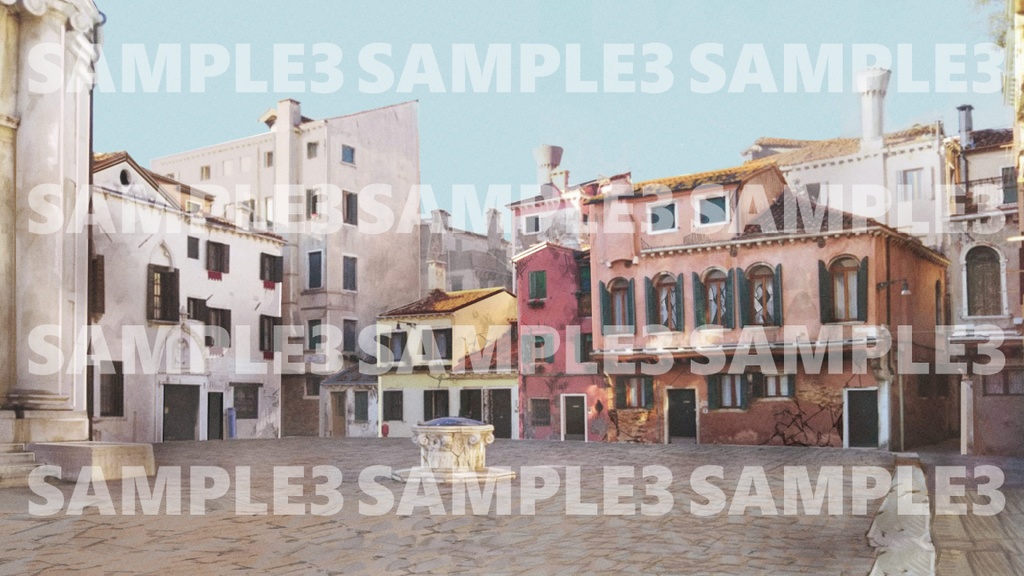 【素材】背景素材 ヨーロッパ外観 1