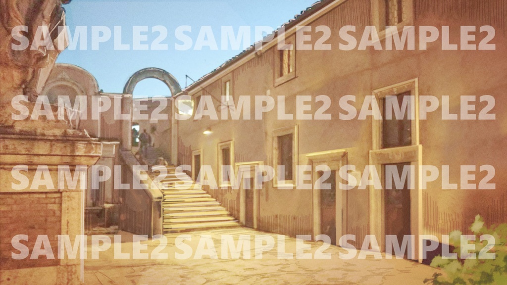 【素材】背景素材 ヨーロッパ外観 1