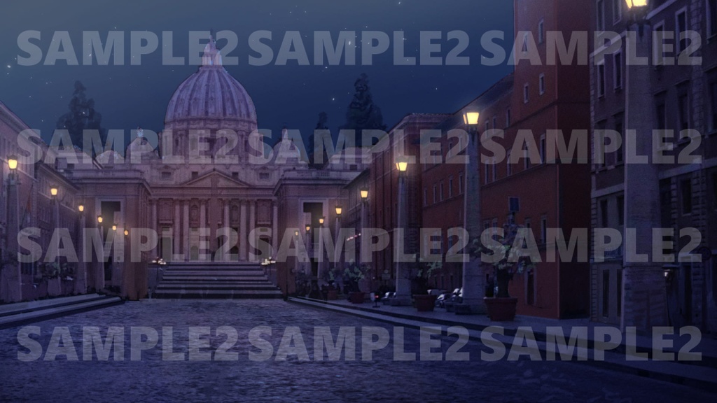 【素材】背景素材 ヨーロッパ外観 2