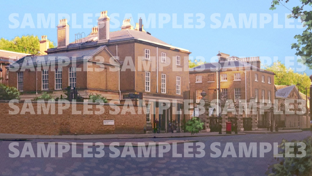 【素材】背景素材 ヨーロッパ外観 2