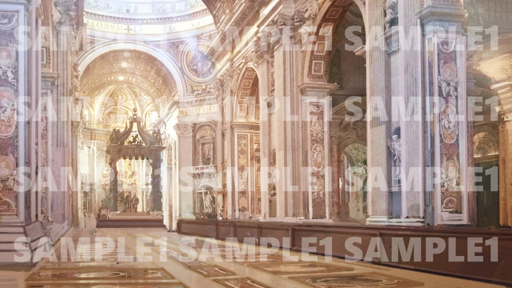 【素材】背景素材 ヨーロッパ室内 1