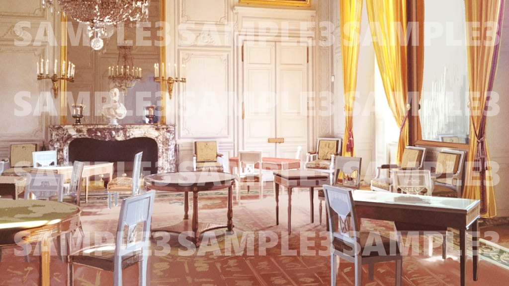 【素材】背景素材 ヨーロッパ室内 1