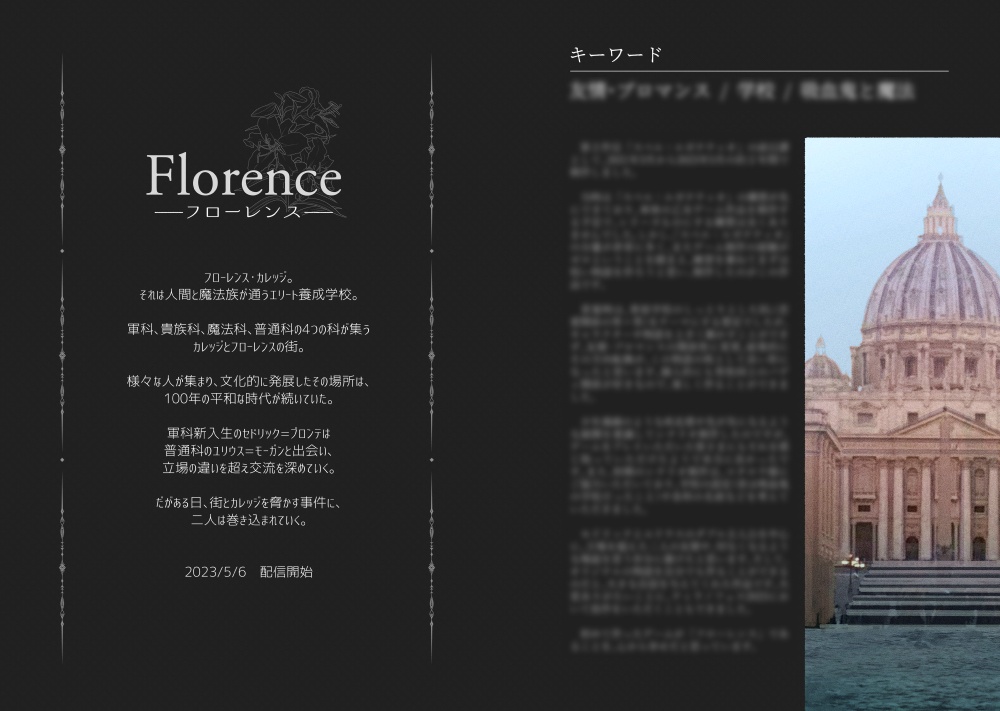【一次創作同人誌】Florence -フローレンス- 設定資料集(デジタル版)