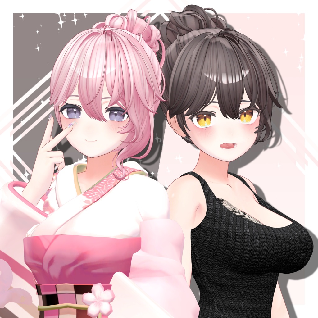 [VRC Hair] High Bun