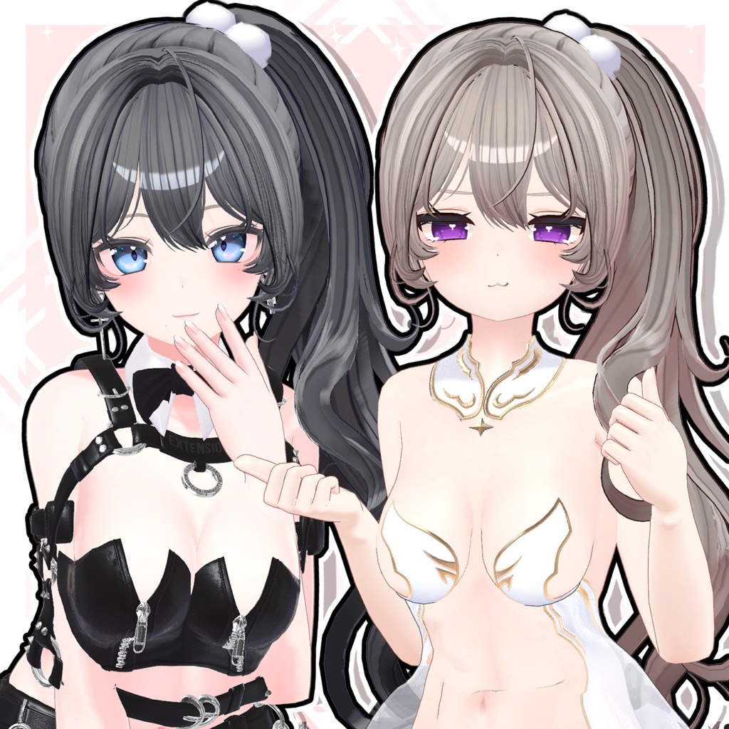 [VRC Hair]かわいいサイドテールヘア