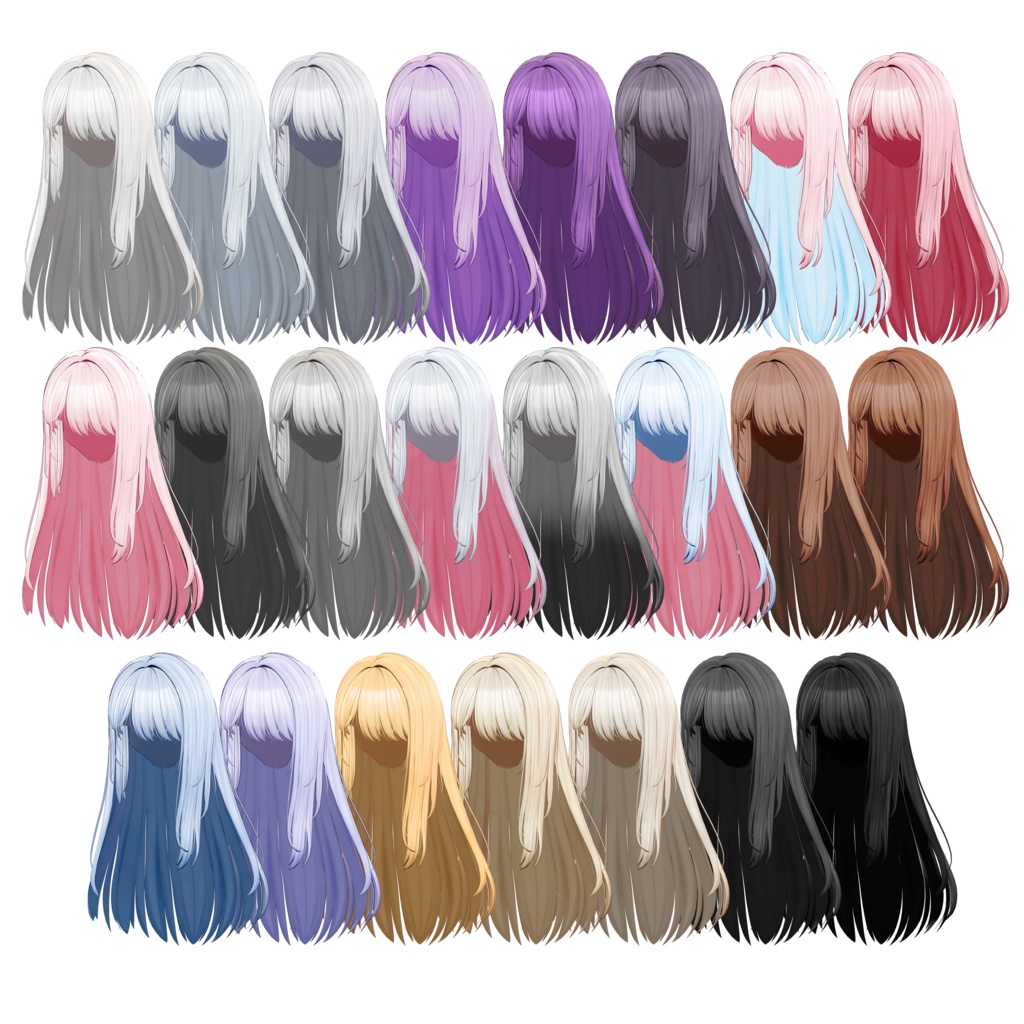[3Dヘアモデル] ギャルヘアV.2 缩略图 7