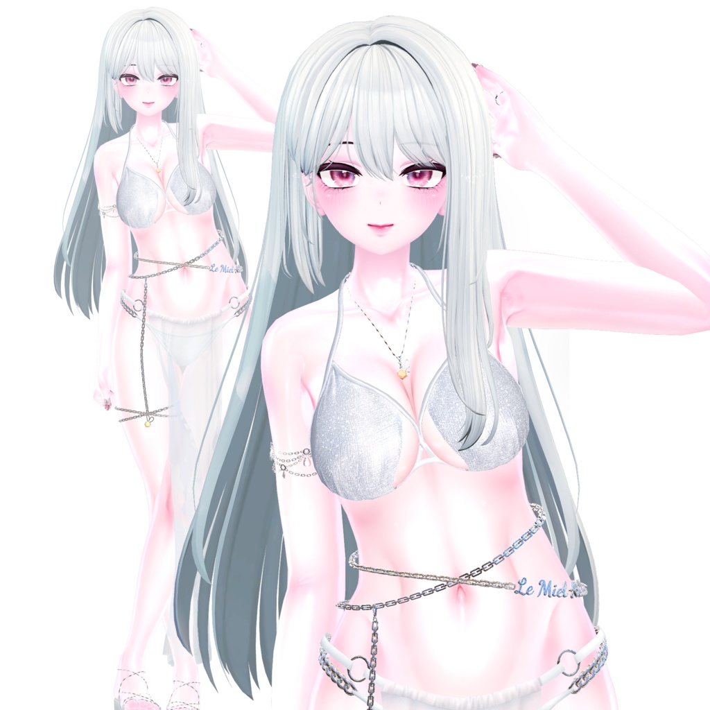 [3Dヘアモデル] ギャルヘアV.2 缩略图 3