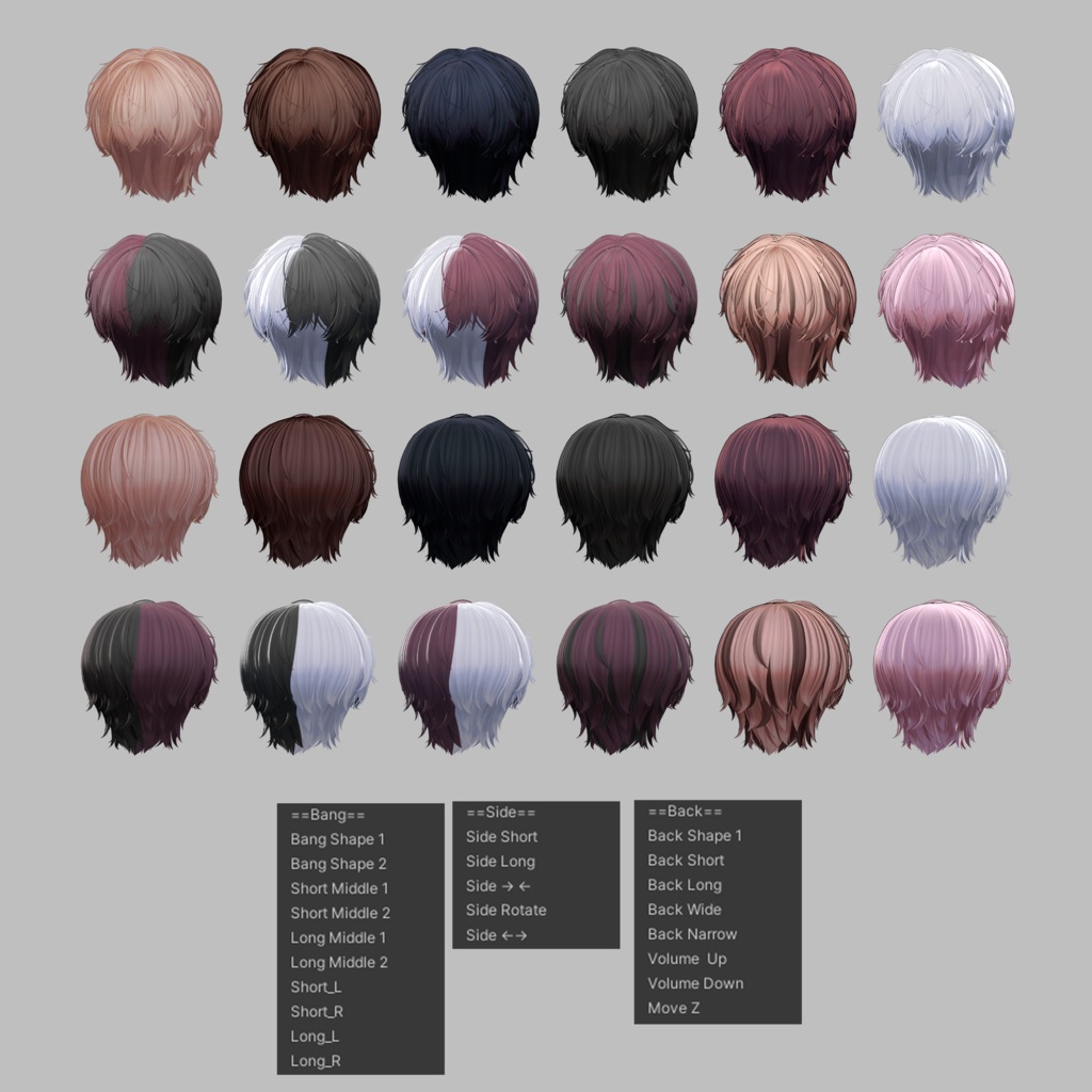 [3Dヘアモデル] AK Short HAIR 缩略图 5
