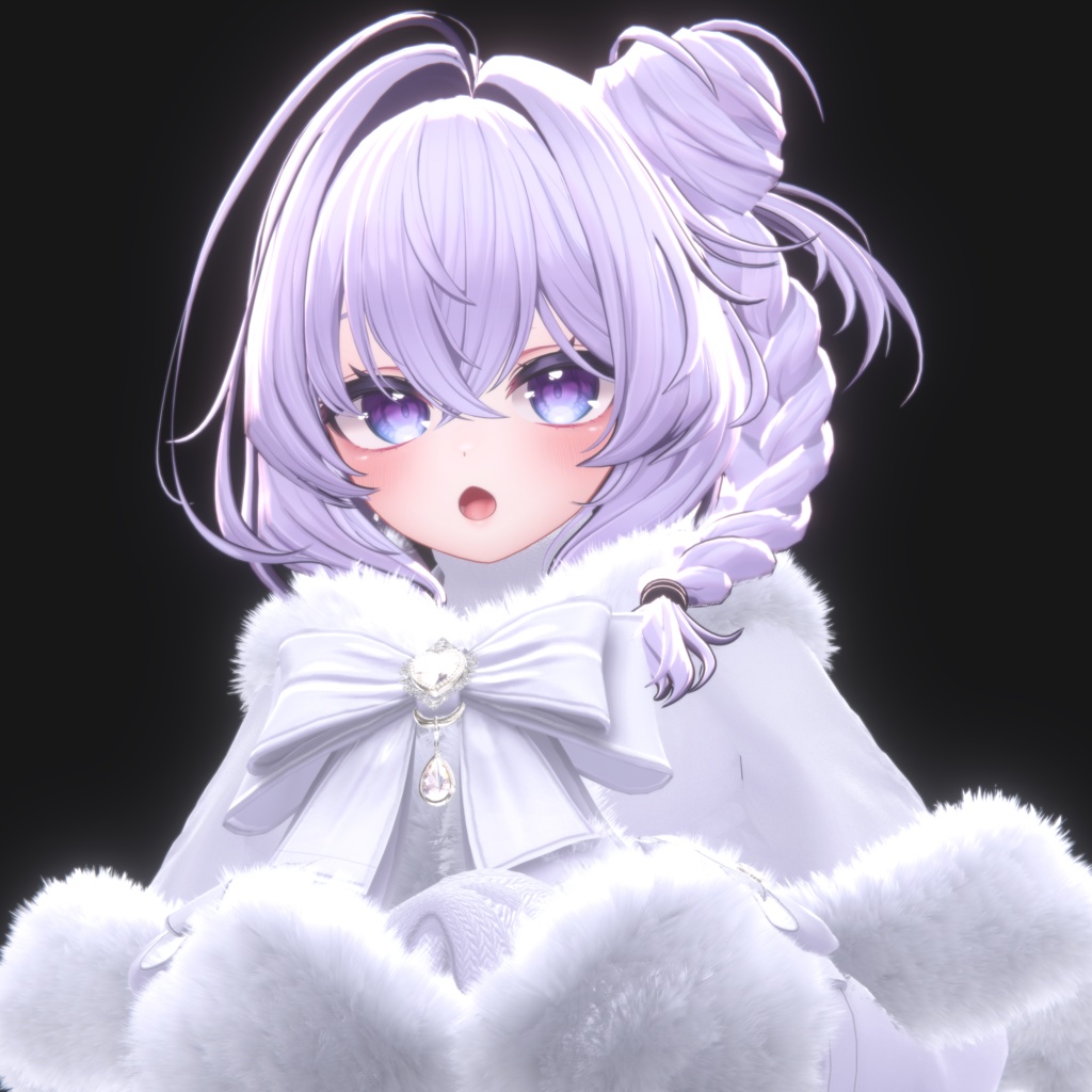 [3Dヘアモデル] Side Braid Bun Hair (8アバター対応) 缩略图 6