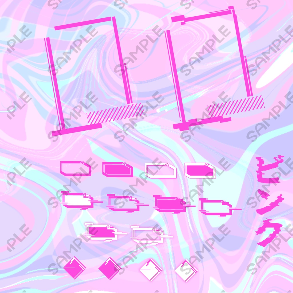 【画像素材】枠・コマ置き場【白黒+12アレンジ】