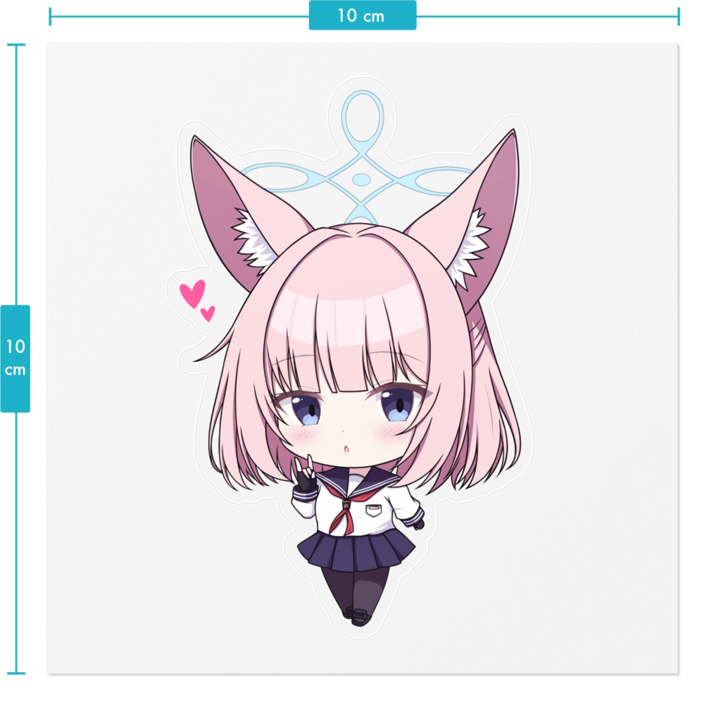 こんこんニコちゃんおきつねステッカー