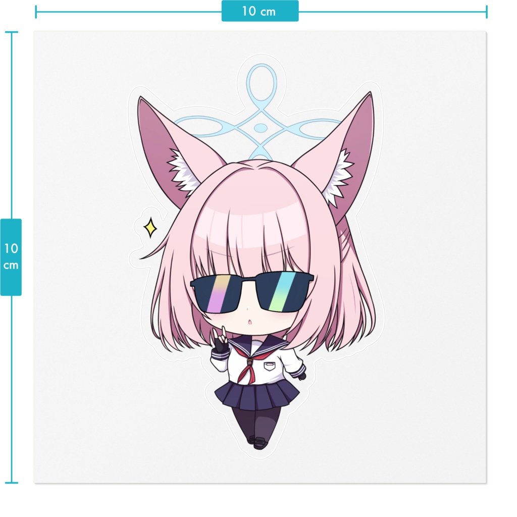 グラサンニコちゃん パリピ!ステッカー