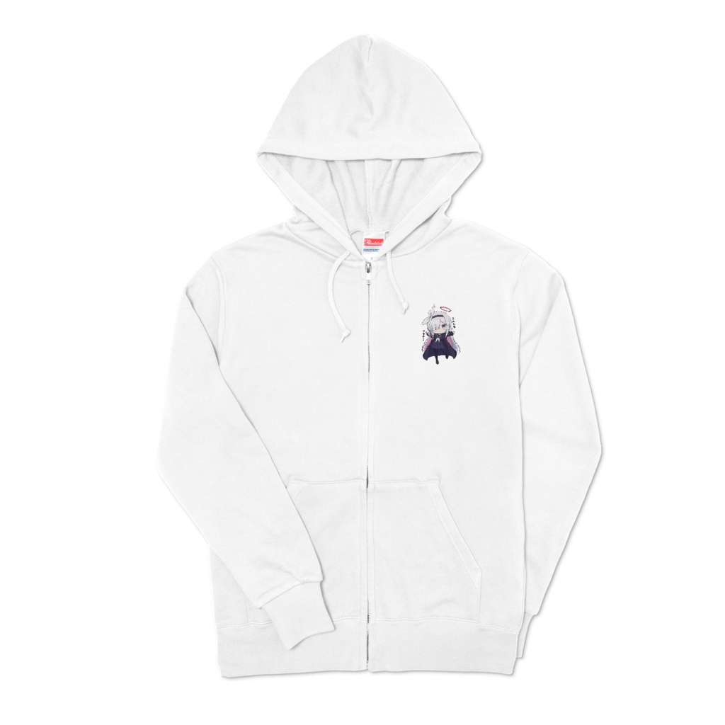 プラナちゃんのこんにちプラナ～♪ジップパーカー（白）