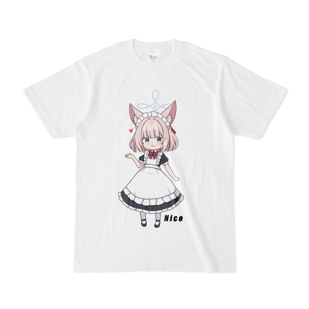 メイドニコちゃんTシャツ（白）