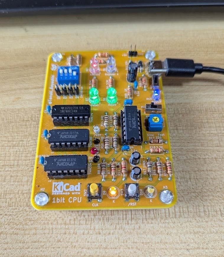 1bitCPU TB-01(USB端子 接続済み)