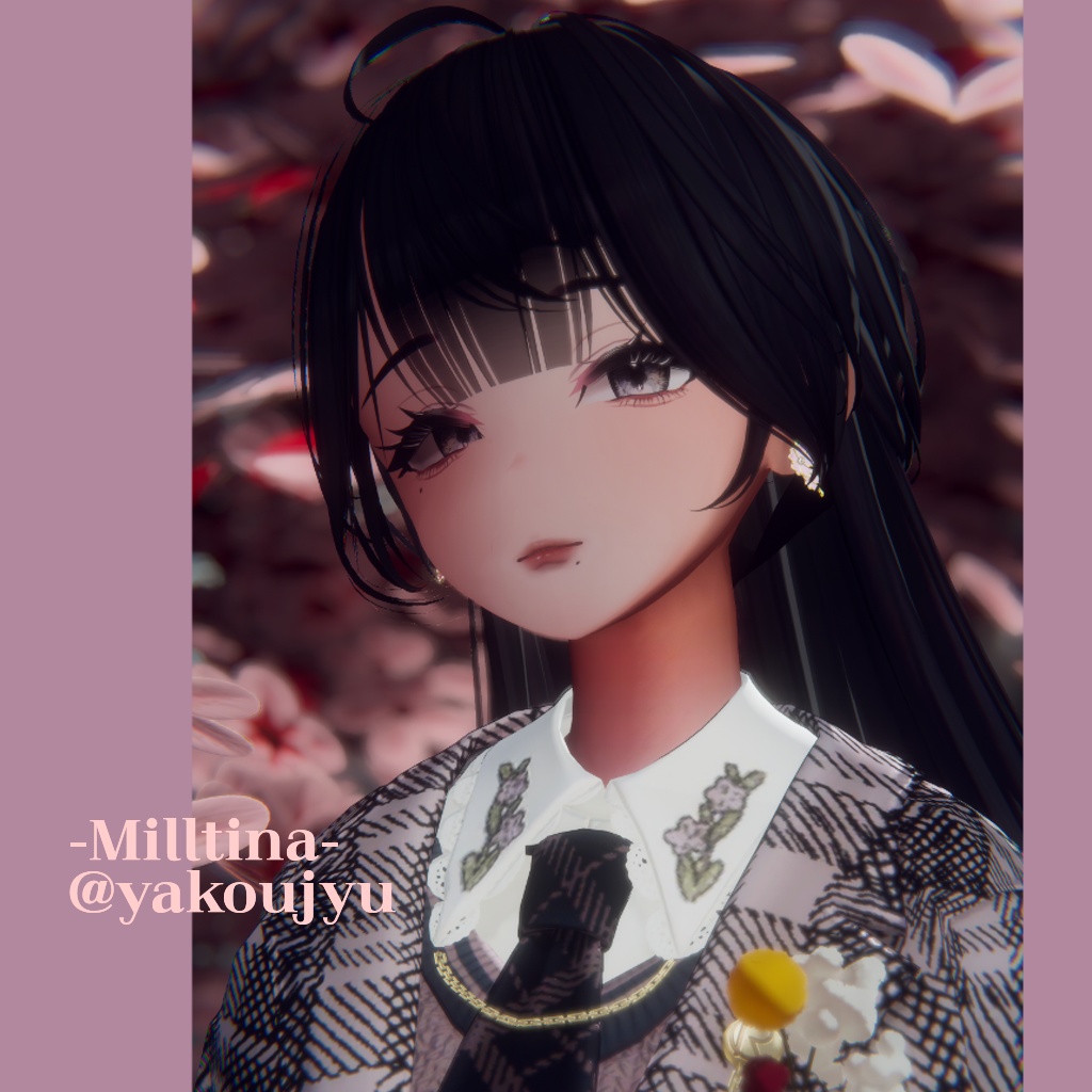 Perle de Cerisier【VRC想定】【3Dアクセサリー・】