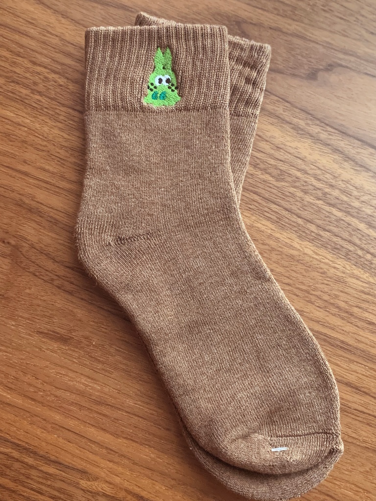 デク&お茶子 オバケ刺繡靴下