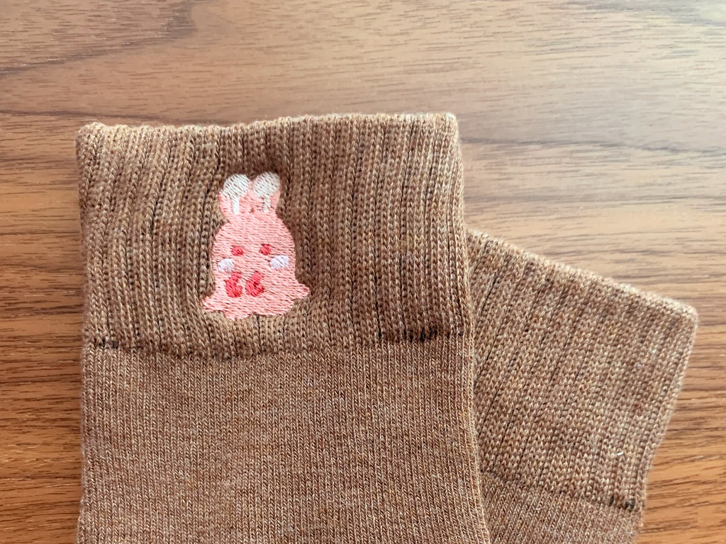 デク&お茶子 オバケ刺繡靴下