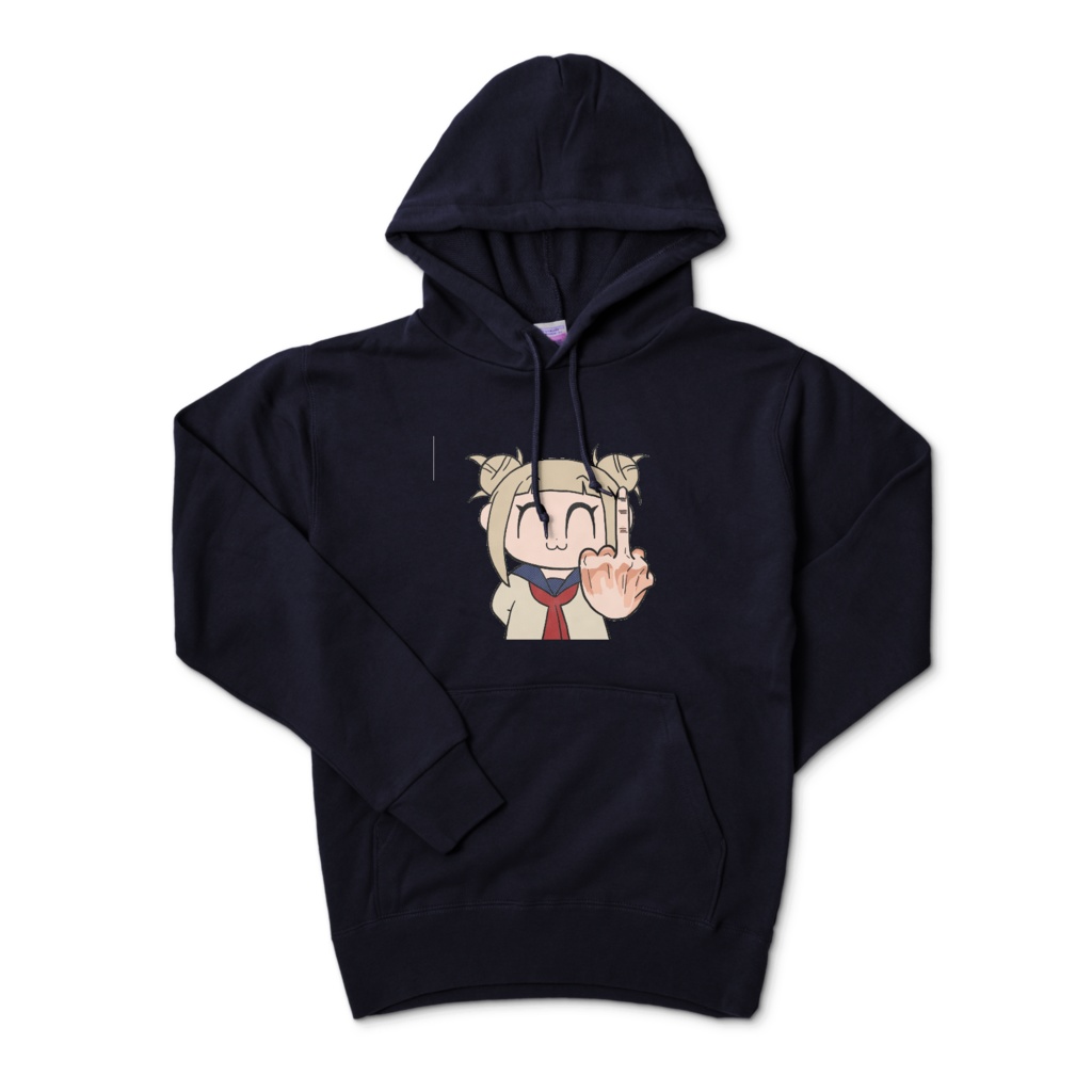 ポプテピピック風トガちゃんプルパーカー(ネイビー)
