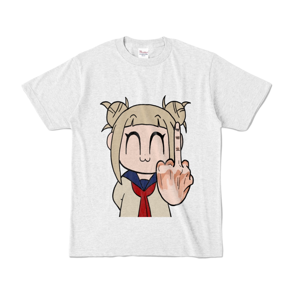 ポプテピピック風トガちゃんカラーTシャツ(アッシュ)