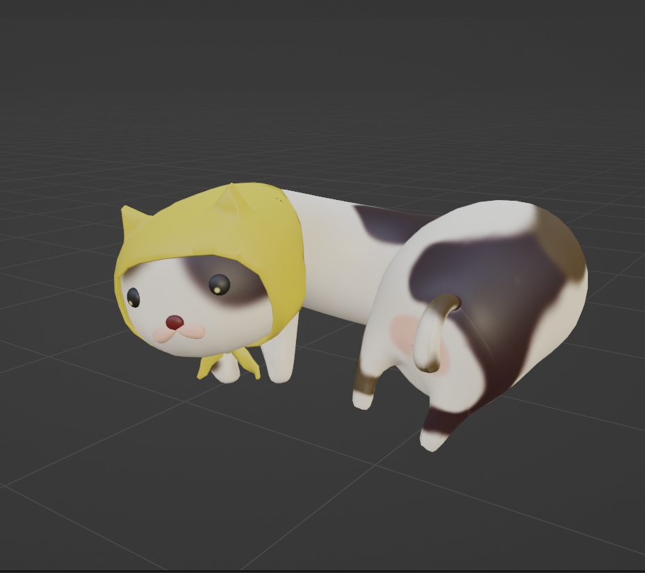 おしゃべりねこ用 ねこぱんつ ねこかむり