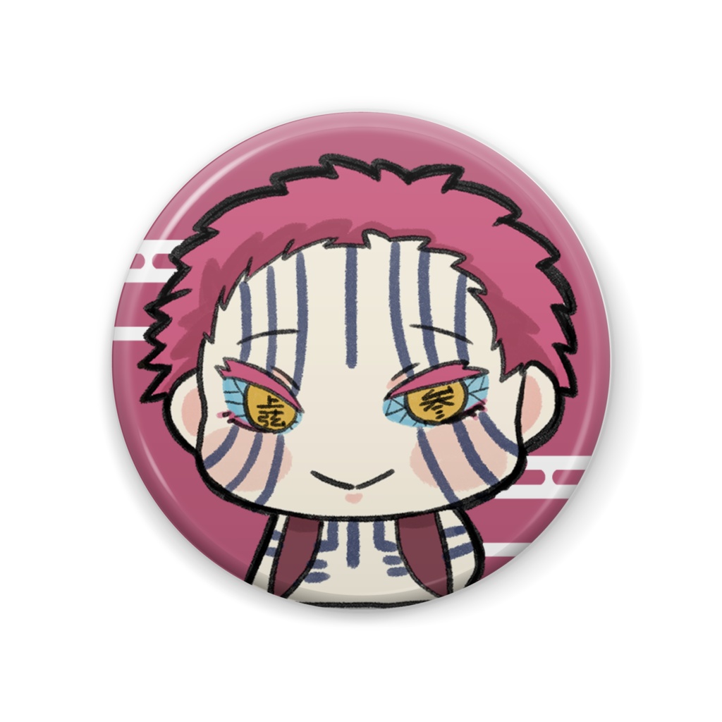 猗窩座 缶バッチ