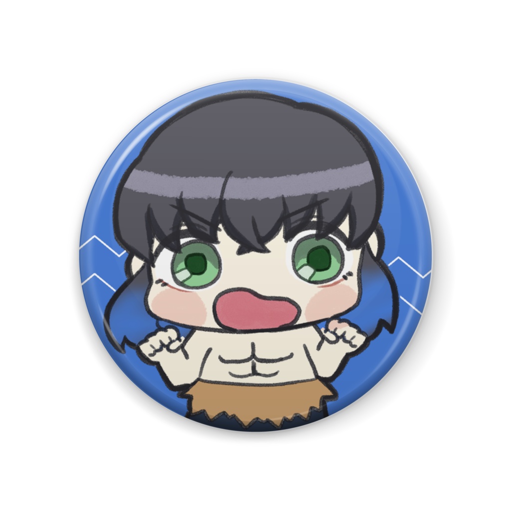 嘴平伊之助 缶バッチ