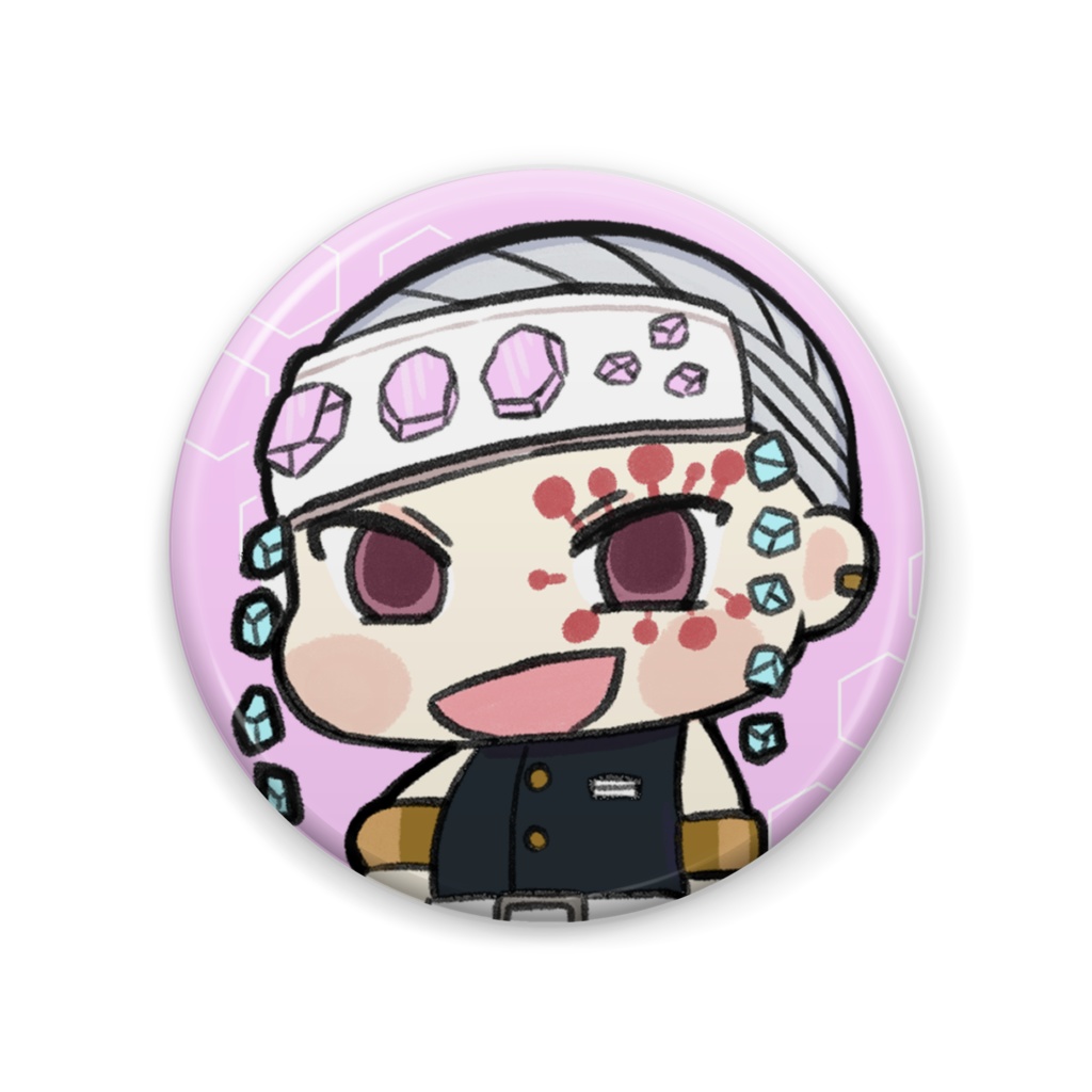 宇髄天元 缶バッチ