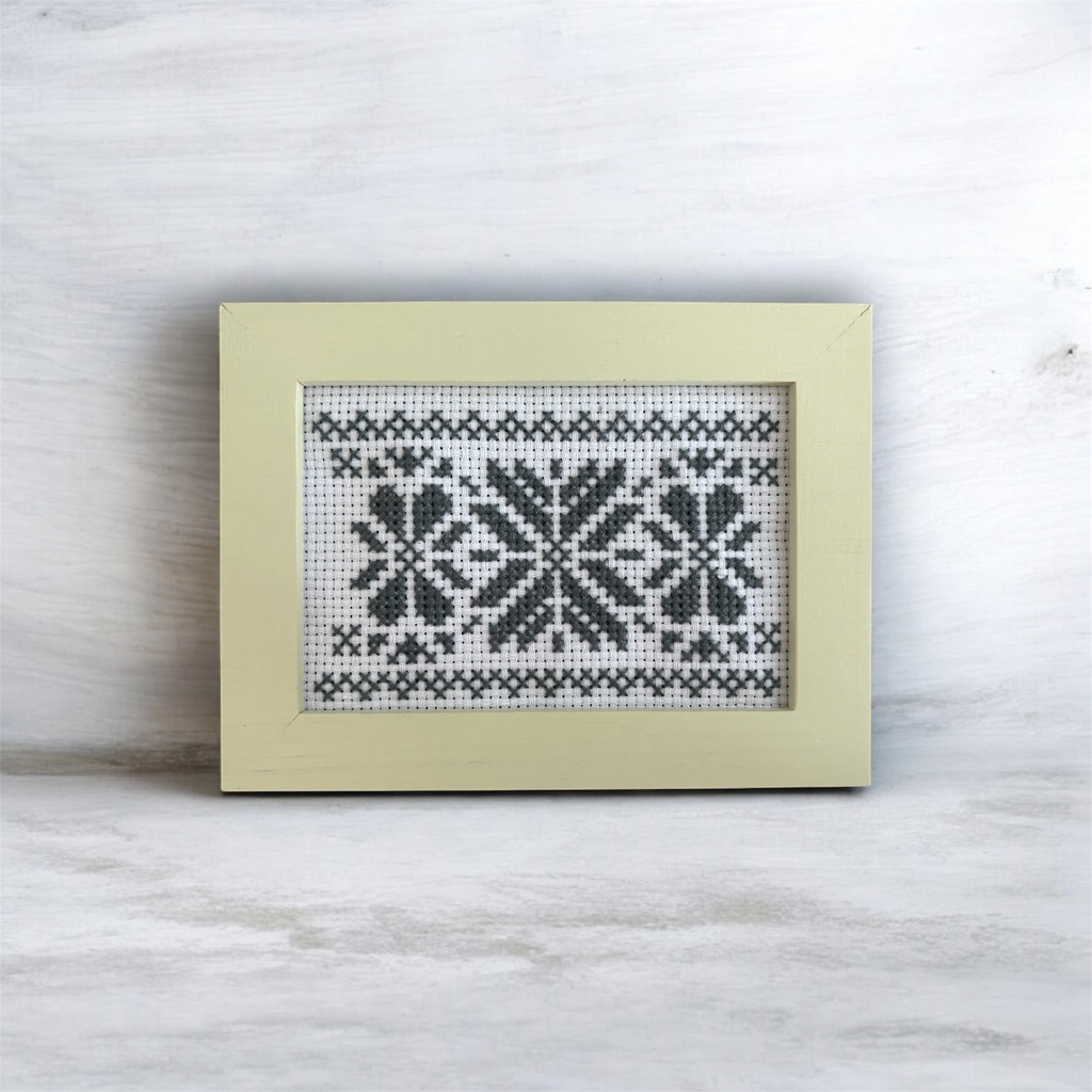 《幾何学ミックス柄01》クロスステッチ図案｜53×34｜PDFデータ｜初心者向け