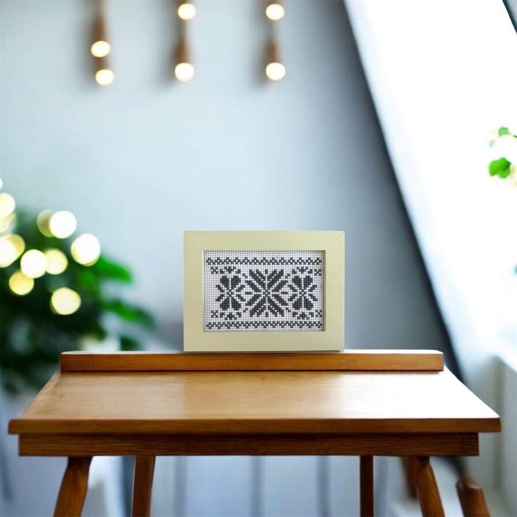 《幾何学ミックス柄01》クロスステッチ図案|53×34|PDFデータ|初心者向け