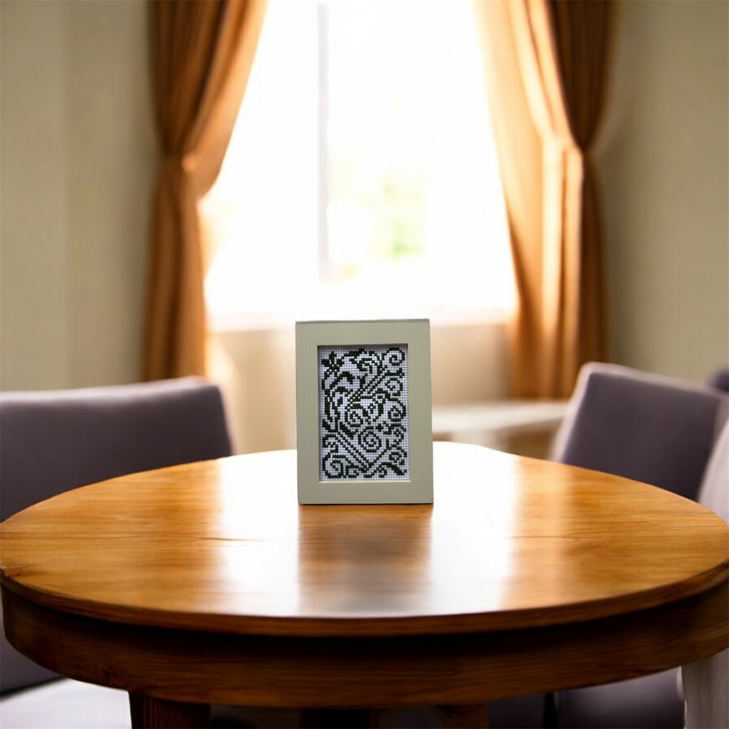 《幾何学曲線パターン》クロスステッチ図案|53×34|PDFデータ|色指定なし