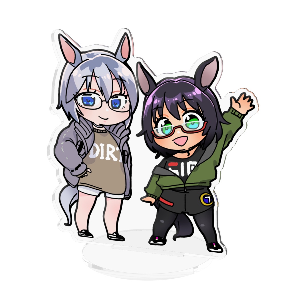砂奔るなちゃん・青芝あすかちゃんアクリルスタンド