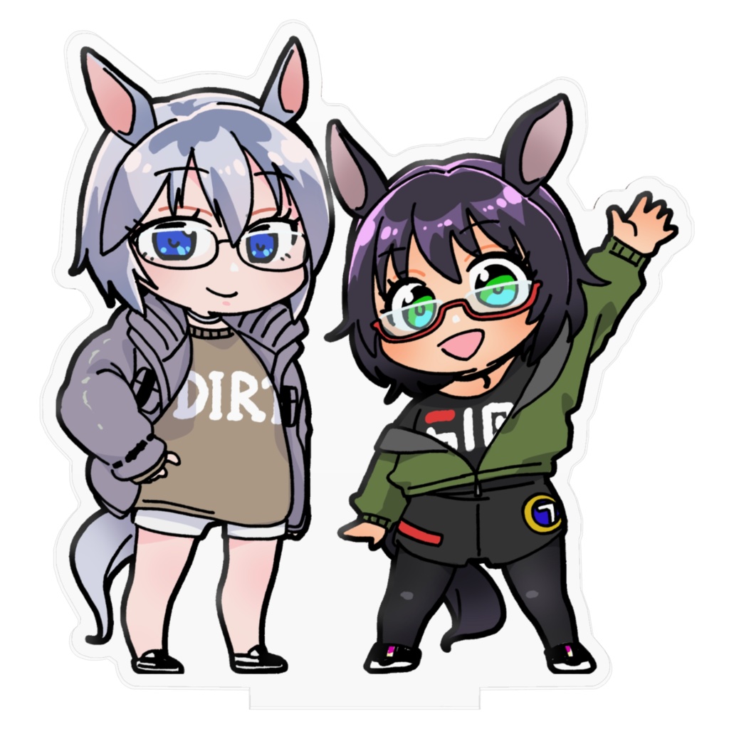 砂奔るなちゃん・青芝あすかちゃんアクリルスタンド