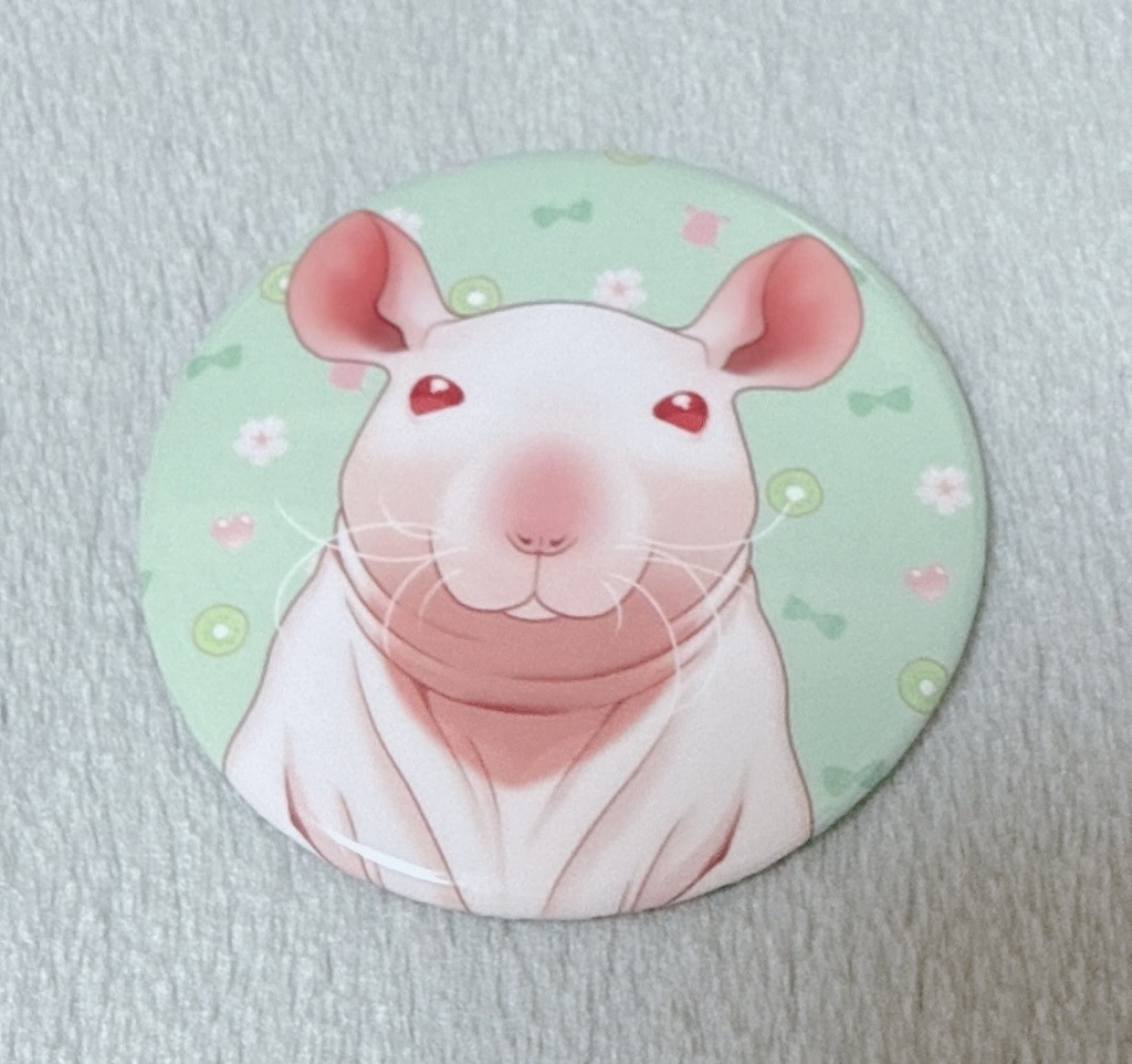 スキニーラット缶バッジD