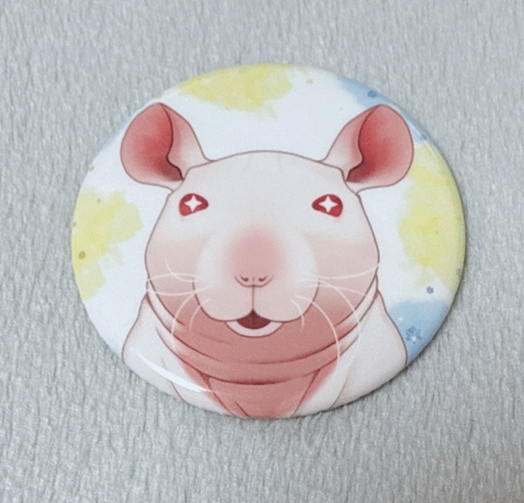 スキニーラット缶バッジE