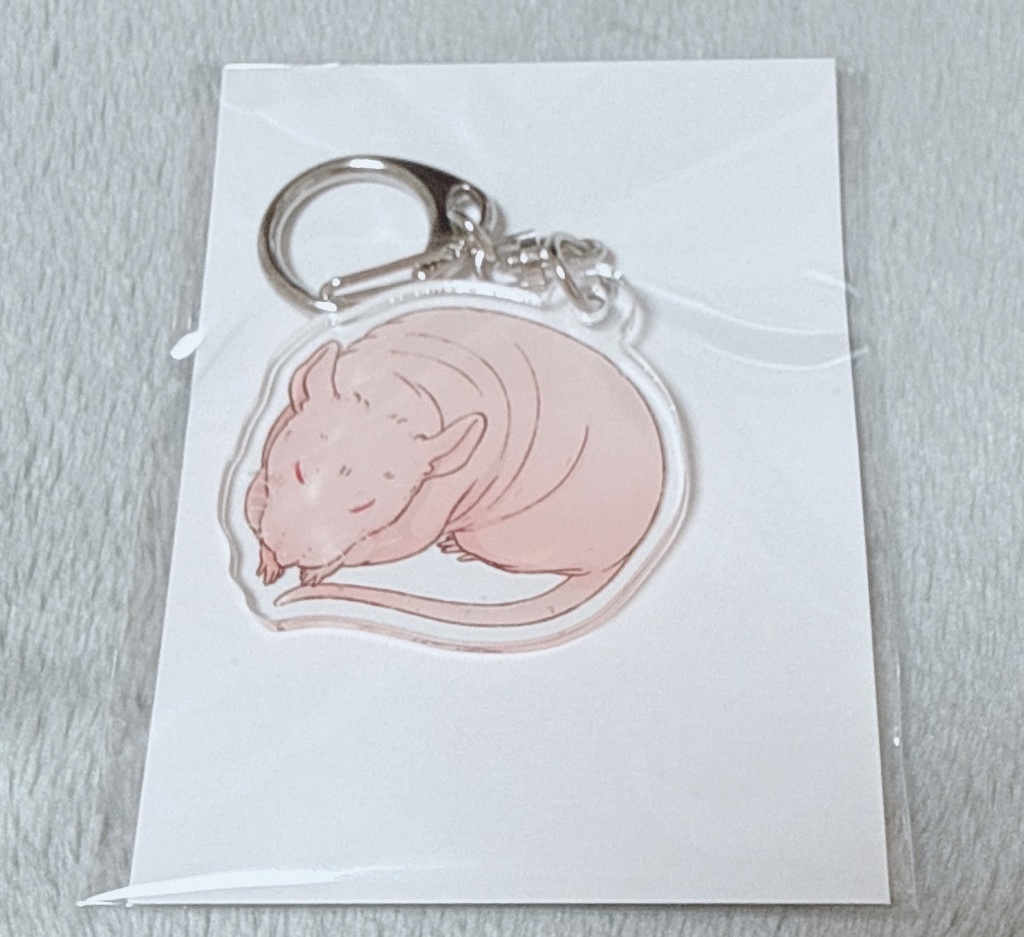 スキニーラットアクリルキーホルダーA（ゆっこ様デザイン）