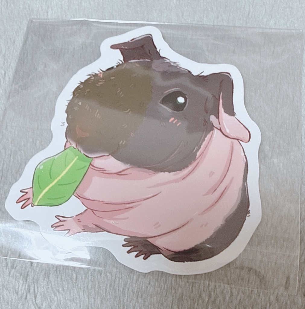 スキニーギニアピッグステッカー（ゆっこ様デザイン）
