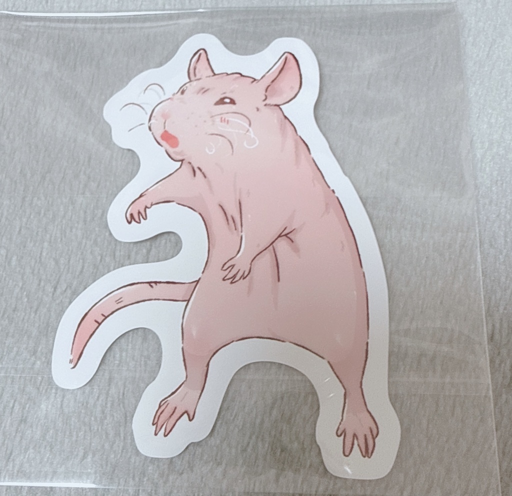 スキニーラットステッカーB（ゆっこ様デザイン）