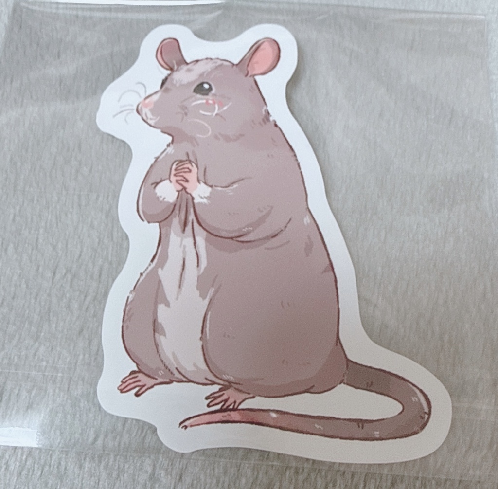 スキニーラットステッカーC（ゆっこ様デザイン）