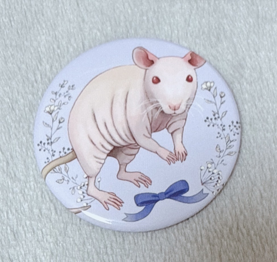 スキニーラット缶バッジF