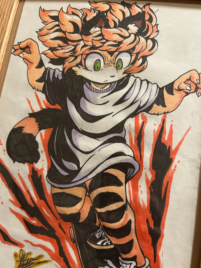 原画 イラスト 『Border』 B5サイズ 額装