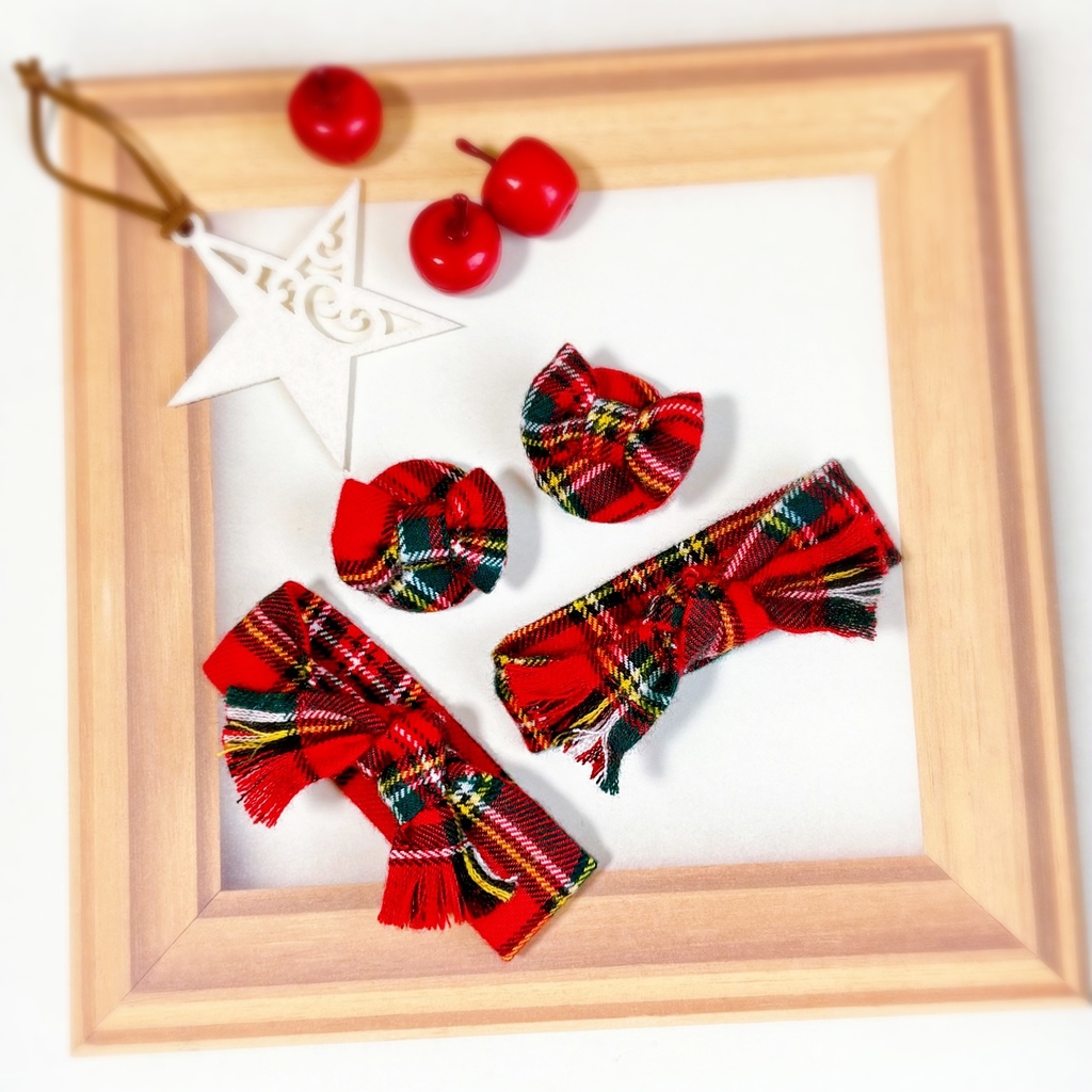 冬のおめかしセット Red check