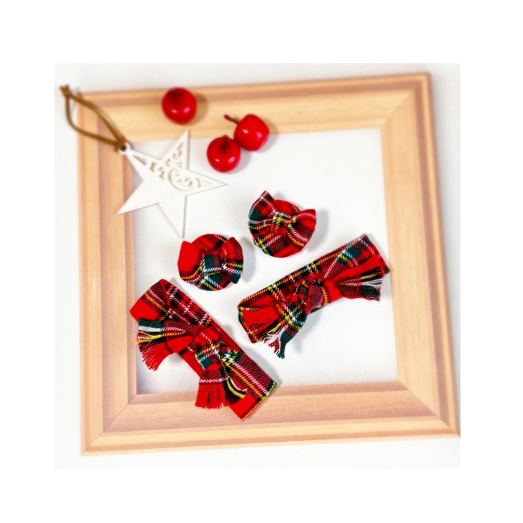 冬のおめかしセット　Red check