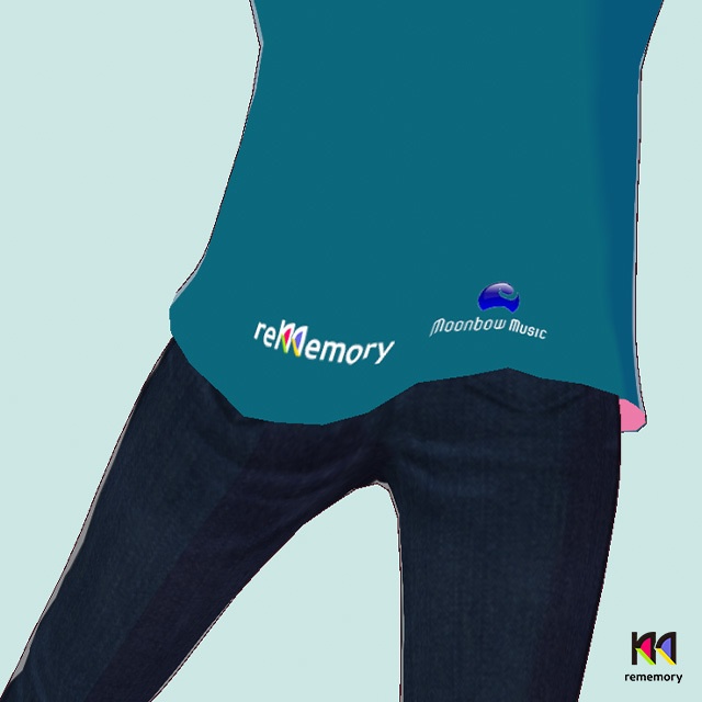 襟ぐり広めTシャツ:ビッグロゴT