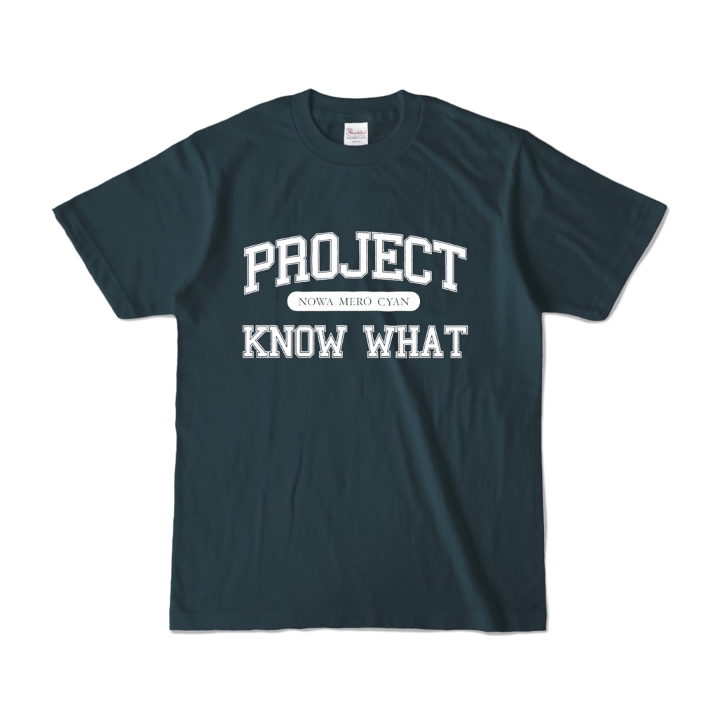 カレッジロゴTシャツ(プロジェクトノウワットver.)